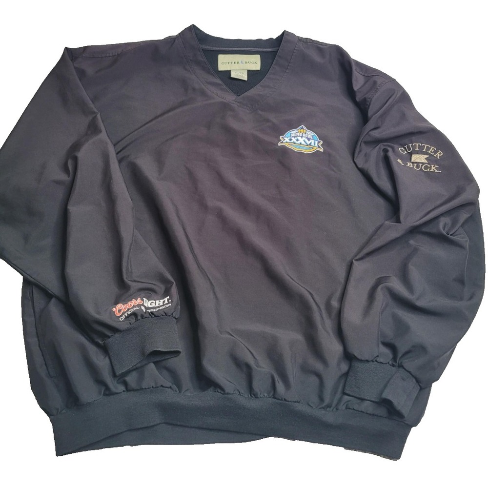 Cutter & Buck Superbowl XXXVII Black Pullover XL Buccaneers vs. Raiders 2003‎